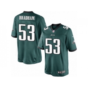 Youth Nike Philadelphia Eagles #53 Nigel Bradham Limited Midnight Green Team Color NFL Jersey