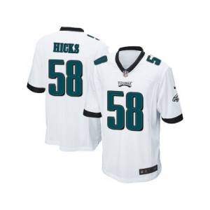 Youth Nike Philadelphia Eagles #58 Jordan Hicks white New Jerseys
