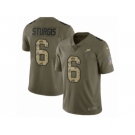 Youth Nike Philadelphia Eagles #6 Caleb Sturgis Limited Olive Camo 2017 Salute to Service NFL Jersey