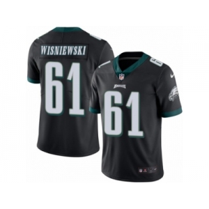 Youth Nike Philadelphia Eagles #61 Stefen Wisniewski Limited Black Rush NFL Jersey