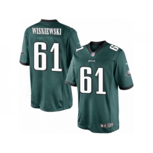 Youth Nike Philadelphia Eagles #61 Stefen Wisniewski Limited Midnight Green Team Color NFL Jersey