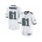 Youth Nike Philadelphia Eagles #61 Stefen Wisniewski Limited White NFL Jersey