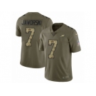 Youth Nike Philadelphia Eagles #7 Ron Jaworski Limited Olive Camo 2017 Salute to Service NFL Jersey