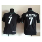 Youth Nike Philadelphia Eagles #7 Sam Bradford Black Jerseys