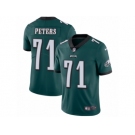 Youth Nike Philadelphia Eagles #71 Jason Peters Vapor Untouchable Limited Midnight Green Team Color NFL Jersey