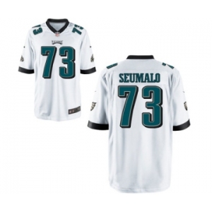 Youth Nike Philadelphia Eagles #73 Isaac Seumalo White NFL Jersey