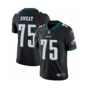 Youth Nike Philadelphia Eagles #75 Josh Sweat Black Alternate Vapor Untouchable Limited Player NFL Jersey