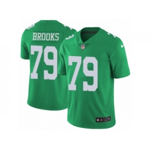 Youth Nike Philadelphia Eagles #79 Brandon Brooks Limited Green Rush NFL Jersey