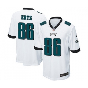 Youth Nike Philadelphia Eagles #86 Zach Ertz Game White NFL Jersey