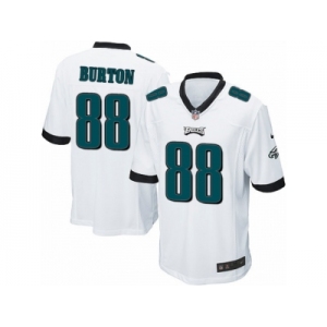 Youth Nike Philadelphia Eagles #88 Trey Burton Game White NFL Jersey