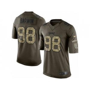 Youth Nike Philadelphia Eagles #98 Connor Barwin Green Salute to Service Jerseys