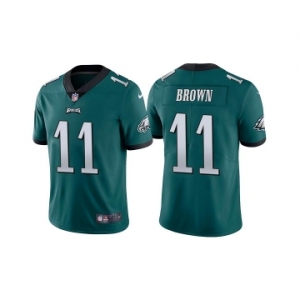Youth Philadelphia Eagles #11 A. J. Brown Green Vapor Untouchable Limited Stitched Football Jersey