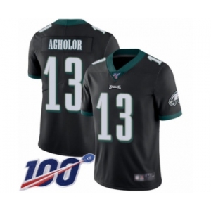 Youth Philadelphia Eagles #13 Nelson Agholor Black Alternate Vapor Untouchable Limited Player 100th Season Football Jersey