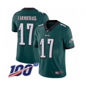 Youth Philadelphia Eagles #17 Harold Carmichael Midnight Green Team Color Vapor Untouchable Limited Player 100th Season Football Jersey