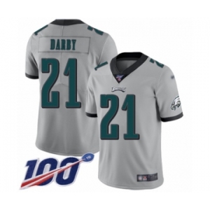 Youth Philadelphia Eagles #21 Ronald Darby Limited Silver Inverted Legend 100th Season Football Jersey