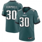 Youth Philadelphia Eagles #30 Jihaad Campbell Nike Midnight Green Limited Jersey.webp