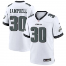 Youth Philadelphia Eagles #30 Jihaad Campbell Nike White Limited Jersey.webp
