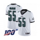 Youth Philadelphia Eagles #55 Brandon Graham White Vapor Untouchable Limited Player 100th Season Football Jersey