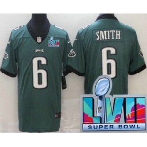 Youth Philadelphia Eagles #6 DeVonta Smith Limited Green Super Bowl LVII Vapor Jersey