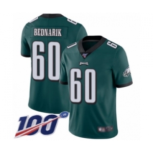 Youth Philadelphia Eagles #60 Chuck Bednarik Midnight Green Team Color Vapor Untouchable Limited Player 100th Season Football Jersey