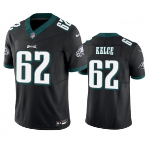 Youth Philadelphia Eagles #62 Jason Kelce Black 2023 F.U.S.E Vapor Untouchable Limited Football Stitched Jersey