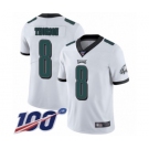 Youth Philadelphia Eagles #8 Clayton Thorson White Vapor Untouchable Limited Player 100th Season Football Jersey