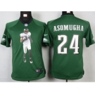 nike youth nfl jerseys philadelphia eagles #24 asomugha green[portrait fashion]