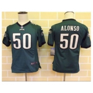 nike youth nfl jerseys philadelphia eagles #50 alonso green[nike]