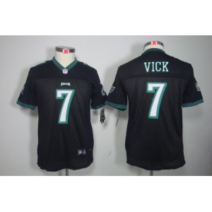 nike youth nfl jerseys philadelphia eagles #7 vick black[nike]