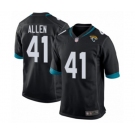 Jacksonville Jaguars #41 Josh Allen Game Black Team Color Football Jersey