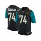 Men Nike Jacksonville Jaguars #74 Cam Robinson Game Black Alternate NFL Jersey