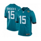 Men's Jacksonville Jaguars #15 Gardner Minshew II Game Teal Green Alternate Football Jersey
