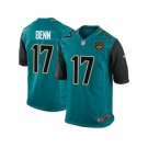 Men's Nike Jacksonville Jaguars #17 Arrelious Benn Game Teal Green Team Color NFL Jersey
