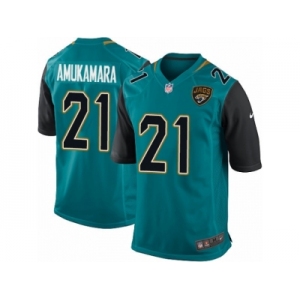 Men's Nike Jacksonville Jaguars #21 Prince Amukamara Game Teal Green Team Color NFL Jersey