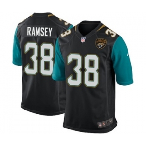 Men's Nike Jacksonville Jaguars #38 Jalen Ramsey Game Black Alternate NFL Jersey