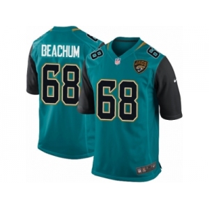 Men's Nike Jacksonville Jaguars #68 Kelvin Beachum Game Teal Green Team Color NFL Jersey
