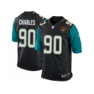 Men's Nike Jacksonville Jaguars #90 Stefan Charles Game Black Alternate NFL Jersey