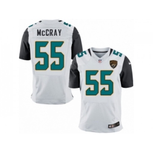 Men Nike Jacksonville Jaguars #55 Lerentee McCray Elite White NFL Jersey