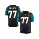 Men Nike Jacksonville Jaguars #77 Patrick Omameh Elite Black Alternate NFL Jersey
