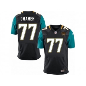 Men Nike Jacksonville Jaguars #77 Patrick Omameh Elite Black Alternate NFL Jersey