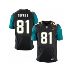 Men Nike Jacksonville Jaguars #81 Mychal Rivera Elite Black Alternate NFL Jersey