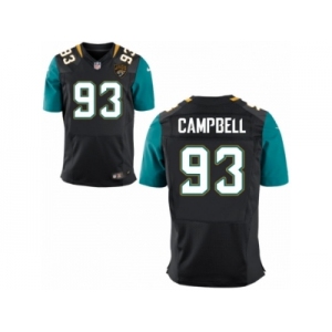 Men's Jacksonville Jaguars #93 Calais Campbell Nike Black Elite Jersey