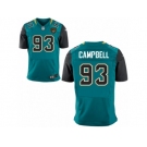 Men's Jacksonville Jaguars #93 Calais Campbell Nike Green Elite Jersey