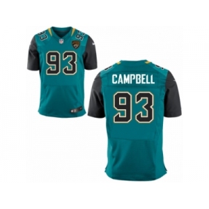 Men's Jacksonville Jaguars #93 Calais Campbell Nike Green Elite Jersey