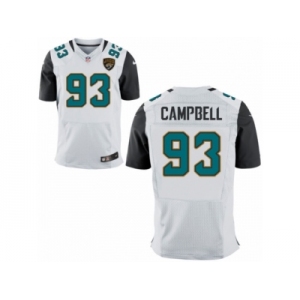 Men's Jacksonville Jaguars #93 Calais Campbell Nike White Elite Jersey