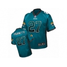 Men's Nike Jacksonville Jaguars #27 Leonard Fournette Elite Teal Green Drift Fashion NFL Jersey