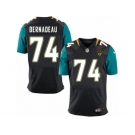 Men's Nike Jacksonville Jaguars #74 Mackenzy Bernadeau Elite Black Alternate NFL Jersey