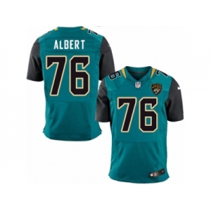 Men's Nike Jacksonville Jaguars #76 Branden Albert Elite Teal Green Team Color NFL Jersey