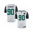 Men's Nike Jacksonville Jaguars #90 Malik Jackson Elite White NFL Jersey