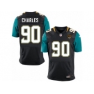 Men's Nike Jacksonville Jaguars #90 Stefan Charles Elite Black Alternate NFL Jersey